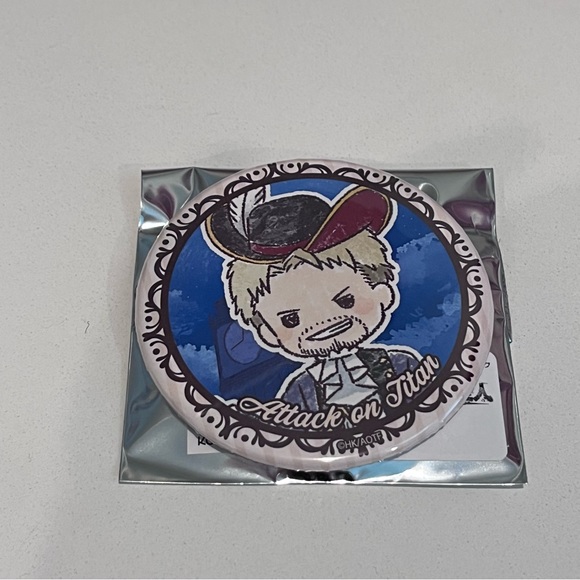 Attack on Titan Reiner Braun GraffArt Can Badge Shingeki no Kyojin Douwa ver - Picture 2 of 4